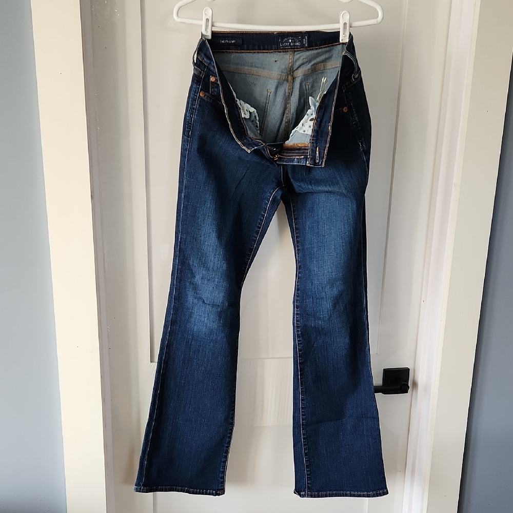 Sweet N Low Lucky Brand Dark Blue Flare Jeans